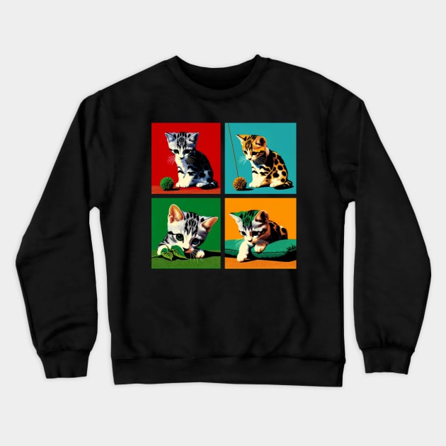 Pixie-bob Pop Art - Cute Kitties Crewneck Sweatshirt by PawPopArt